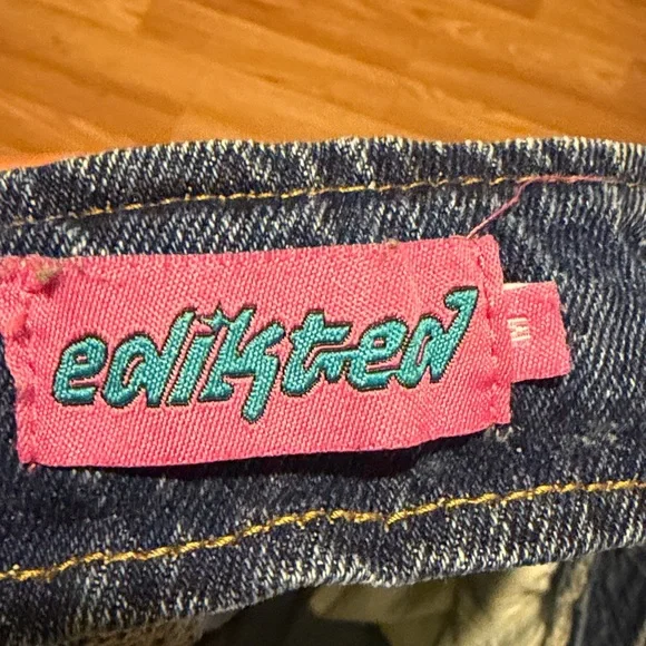 Edikted Blue Denim Jeans Y2K - Picture 6 of 9